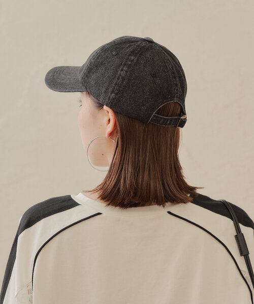 Chico(チコ)の「刺繍入りデニムキャップ(ハット・レディース・ホワイト/ベージュ/ブルー/ブラック系その他・FREE)」の19枚目の写真