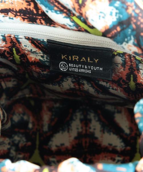 BEAUTY&YOUTH UNITED ARROWS(ビューティーアンドユースユナイテッドアローズ)の「【別注】BY∵ KIRALY コンビドローストリングショルダー◆(ショルダーバッグ・レディース・ブラック/ワイン・フリ-)」の4枚目の写真