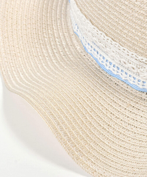SLAP SLIP（スラップスリップ）の「フレアプリムリボン付き帽子(48~54cm)（ハット・キッズ・ホワイト/ベージュ・50cm/48cm/52cm/54cm）」の11枚目の写真