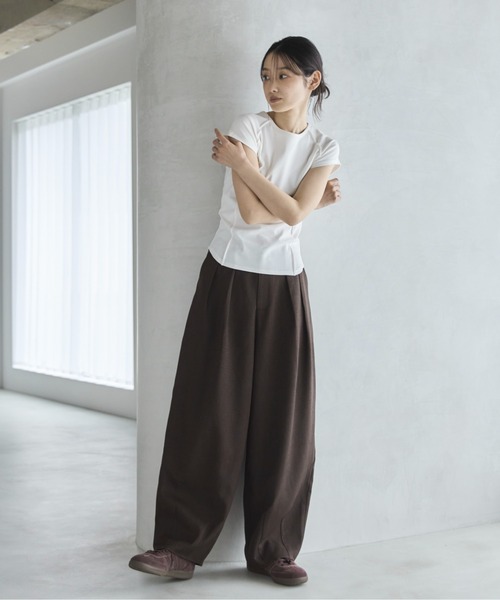 セール】【セットアップ可】コンフォートツイードツータックカーブ