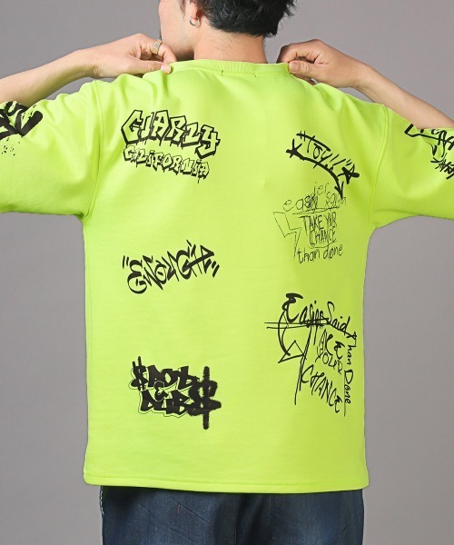 さ*だ様 現場至上主義　Tシャツ XLサイズ ラババン付き セール】総柄タギング半袖Tシャツ（Tシャツ/カットソー