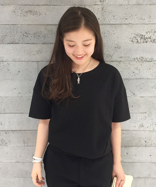 WHO'S WHO gallery(フーズフーギャラリー)の「【becco】セットアップTEE(Tシャツ/カットソー・レディース・ホワイト/ブラック・FREE)」の2枚目の写真