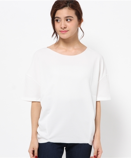 WHO'S WHO gallery(フーズフーギャラリー)の「【becco】セットアップTEE(Tシャツ/カットソー・レディース・ホワイト/ブラック・FREE)」の5枚目の写真