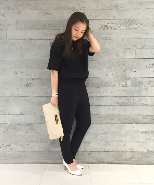 WHO'S WHO gallery(フーズフーギャラリー)の「【becco】セットアップTEE(Tシャツ/カットソー・レディース・ホワイト/ブラック・FREE)」の11枚目の写真