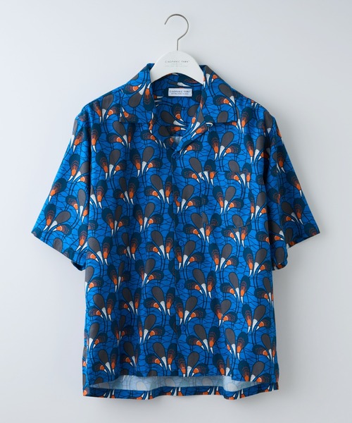 CIAOPANIC TYPY(チャオパニックティピー)の「アフリカンバティックアソート柄オープンカラーシャツ(シャツ/ブラウス・メンズ・オフホワイト/グリーン/ブルー・MEDIUM/LARGE)」の6枚目の写真