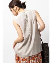 Te chichi CLASSIC（テチチクラシック）の「アセテートタフタノースリブラウス（吸湿速乾）（シャツ/ブラウス）」