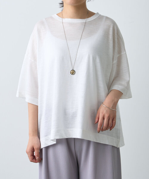 新品 BEARDSLEY ラミーショートTシャツ ¥11,000 BEARDSLEY（ビアズリー）の「ラミーショートTシャツ（Tシャツ