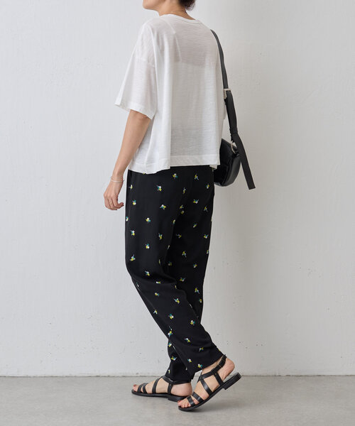 BEARDSLEY（ビアズリー）の「ラミーショートTシャツ（Tシャツ/カットソー・レディース・ブラウン/ホワイト/ブラック・FREE）」の11枚目の写真