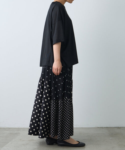 BEARDSLEY（ビアズリー）の「ラミーショートTシャツ（Tシャツ/カットソー・レディース・ブラウン/ホワイト/ブラック・FREE）」の20枚目の写真