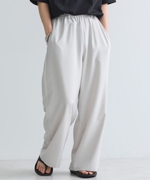 接触冷感/抗菌防臭/イージーケア /ワイドパンツ