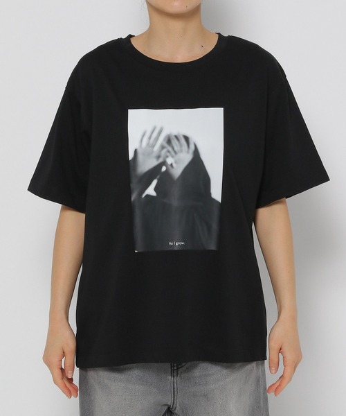 LEPSIM（レプシィム）の「【FOR I SERIES】プリントフォトT　131929（Tシャツ/カットソー・レディース・ブラック/オフホワイト・FREE）」の7枚目の写真