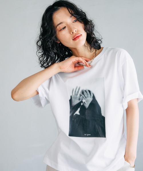 LEPSIM（レプシィム）の「【FOR I SERIES】プリントフォトT　131929（Tシャツ/カットソー・レディース・ブラック/オフホワイト・FREE）」の13枚目の写真
