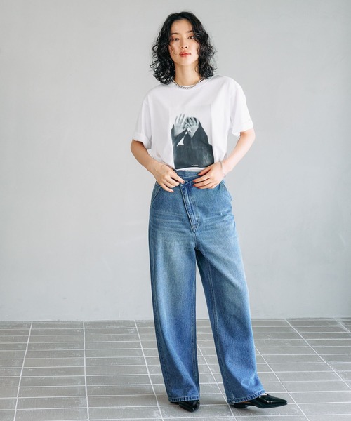 LEPSIM（レプシィム）の「【FOR I SERIES】プリントフォトT　131929（Tシャツ/カットソー・レディース・ブラック/オフホワイト・FREE）」の16枚目の写真