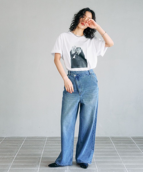 LEPSIM（レプシィム）の「【FOR I SERIES】プリントフォトT　131929（Tシャツ/カットソー・レディース・ブラック/オフホワイト・FREE）」の17枚目の写真