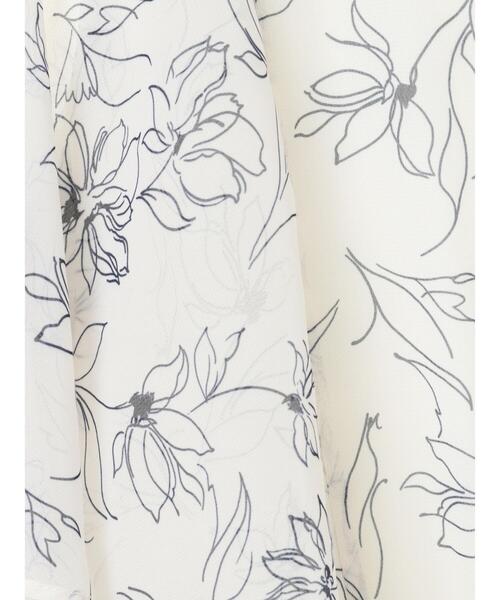 【セール】ラインフラワー柄プリーツワンピース(ワンピース)|YECCA VECCA(イェッカヴェッカ) 【セール】ラインフラワー柄プリーツワンピース(ワンピース)|YECCA VECCA(イェッカヴェッカ)