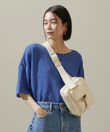 SALON adam et rope' | ペーパーヤーンハーフスリーブプルオーバー【吸水速乾・洗える】(ニット/セーター)