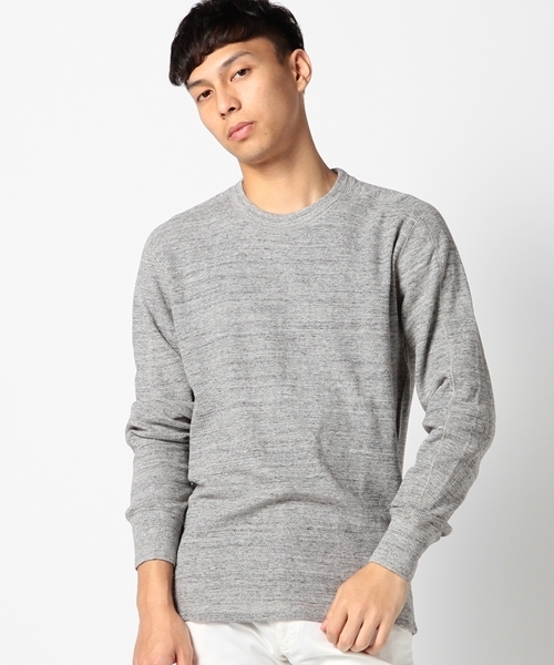 SHIPS（シップス）の「SA: ヴィンテージ サーマル クルーネック ロングスリーブ Tシャツ（Tシャツ/カットソー・メンズ・グレー/ダークグレー/ネイビー/オフホワイト・SMALL/MEDIUM/LARGE/X-LARGE）」の3枚目の写真