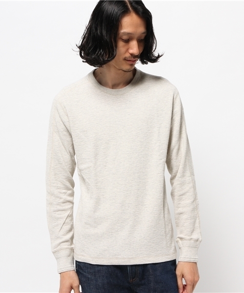 SHIPS（シップス）の「SA: ヴィンテージ サーマル クルーネック ロングスリーブ Tシャツ（Tシャツ/カットソー・メンズ・グレー/ダークグレー/ネイビー/オフホワイト・SMALL/MEDIUM/LARGE/X-LARGE）」の5枚目の写真