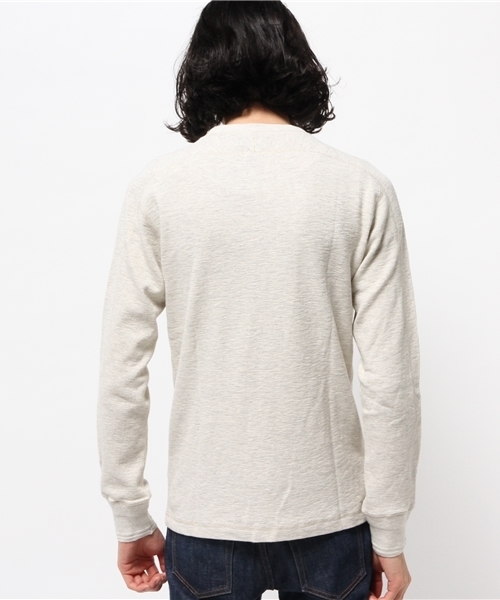 SHIPS（シップス）の「SA: ヴィンテージ サーマル クルーネック ロングスリーブ Tシャツ（Tシャツ/カットソー・メンズ・グレー/ダークグレー/ネイビー/オフホワイト・SMALL/MEDIUM/LARGE/X-LARGE）」の7枚目の写真