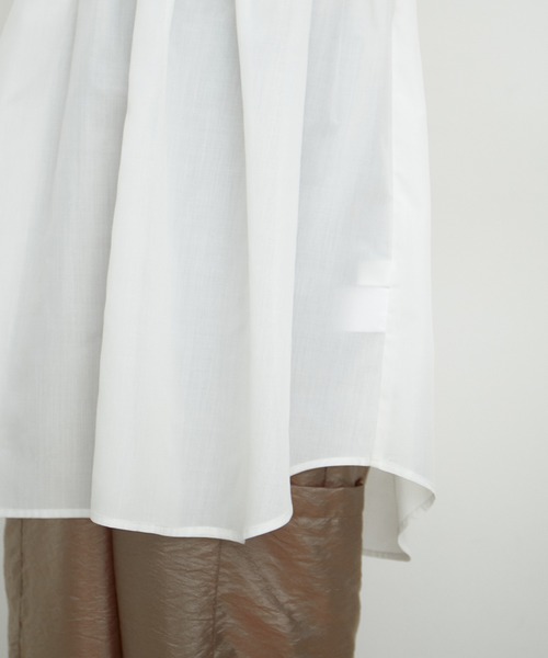 VIS(ビス)の「【洗える】ゆるVネックシャーリングシャツブラウス(シャツ/ブラウス・レディース・ホワイト/サックスブルー/ピンク系その他2・FREE)」の18枚目の写真