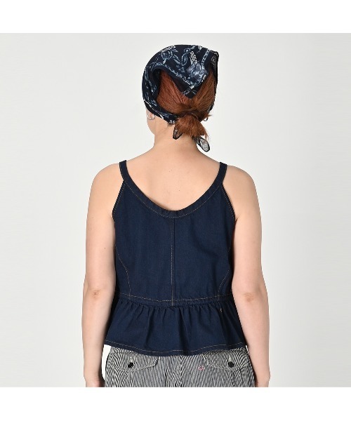 45R（フォーティファイブアール）の「大麦デニムのキャミソール（濃）（キャミソール・レディース・ブルー系その他/インディゴブルー・MEDIUM）」の6枚目の写真