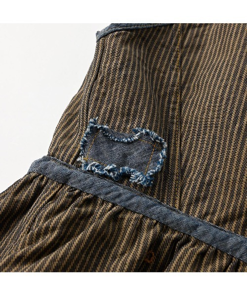 45R（フォーティファイブアール）の「大麦デニムのキャミソール（濃）（キャミソール・レディース・ブルー系その他/インディゴブルー・MEDIUM）」の14枚目の写真