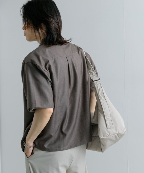 SENSE OF PLACE by URBAN RESEARCH(センスオブプレイスバイアーバンリサーチ)の「チェックフロントジップレギュラーカラーシャツ(シャツ/ブラウス・メンズ・グレー/ブラウン/ネイビー・MEDIUM/LARGE)」の7枚目の写真