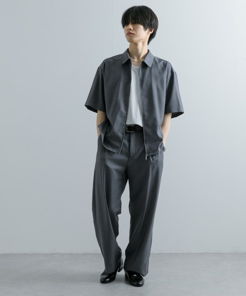 SENSE OF PLACE by URBAN RESEARCH(センスオブプレイスバイアーバンリサーチ)の「チェックフロントジップレギュラーカラーシャツ(シャツ/ブラウス・メンズ・グレー/ブラウン/ネイビー・MEDIUM/LARGE)」の16枚目の写真