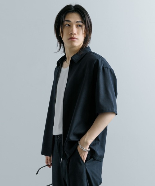 SENSE OF PLACE by URBAN RESEARCH(センスオブプレイスバイアーバンリサーチ)の「チェックフロントジップレギュラーカラーシャツ(シャツ/ブラウス・メンズ・グレー/ブラウン/ネイビー・MEDIUM/LARGE)」の19枚目の写真