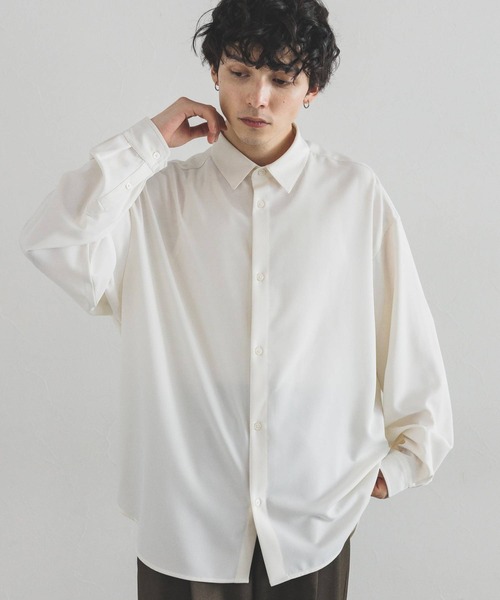 RAGEBLUE(レイジブルー)の「長袖シャツ(シャツ/ブラウス・メンズ・ホワイト・SMALL)」の1枚目の写真