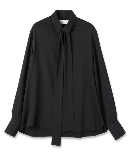 CULLNI（クルニ）の「24-AW-023B / Double Satin Bowtie Shirt（シャツ 
