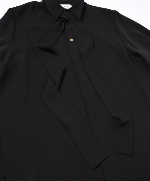 CULLNI（クルニ）の「24-AW-023B / Double Satin Bowtie Shirt（シャツ