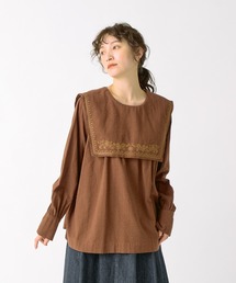 「KELEN/ケレン」2WAY刺繍デザインブラウス