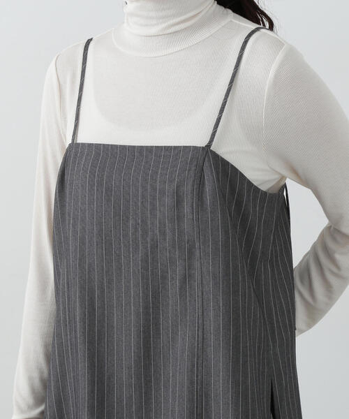 N.（N. Natural Beauty Basic）（エヌエヌナチュラルビューティーベーシック）の「◆ロングキャミ＆ワイドパンツセットアップ（セットアップ・レディース・ブラック/グレー系その他・MEDIUM）」の8枚目の写真