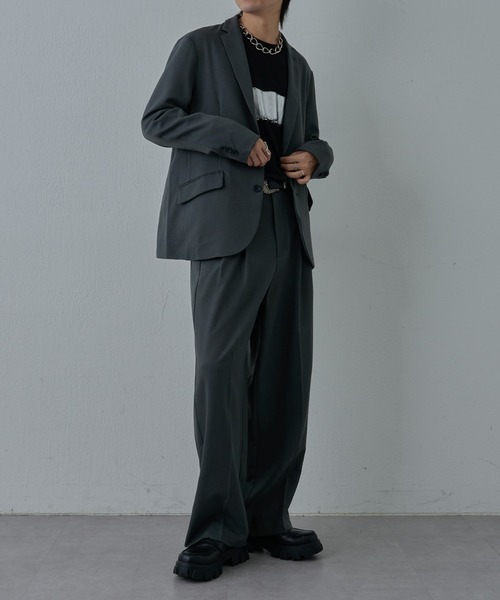 COLONY 2139（コロニートゥーワンスリーナイン）の「ウォッシャブルケアテーラードジャケット（テーラードジャケット・メンズ・グレー/ブラック・LARGE/MEDIUM）」の18枚目の写真