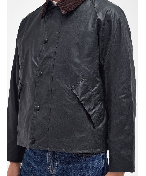 Barbour（バブアー）の「【TRANSPORT / トランスポート】ワックス ショート ジャケット（ブルゾン・メンズ・グレー/グリーン/ブラック・32/34/36/38/40/42/44）」の16枚目の写真