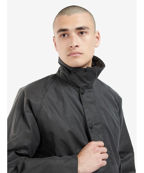 Barbour（バブアー）の「【TRANSPORT / トランスポート】ワックス ショート ジャケット（ブルゾン・メンズ・グレー/グリーン/ブラック・32/34/36/38/40/42/44）」の20枚目の写真