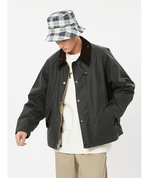 Barbour（バブアー）の「【TRANSPORT / トランスポート】ワックス ショート ジャケット（ブルゾン・メンズ・グレー/グリーン/ブラック・32/34/36/38/40/42/44）」の8枚目の写真