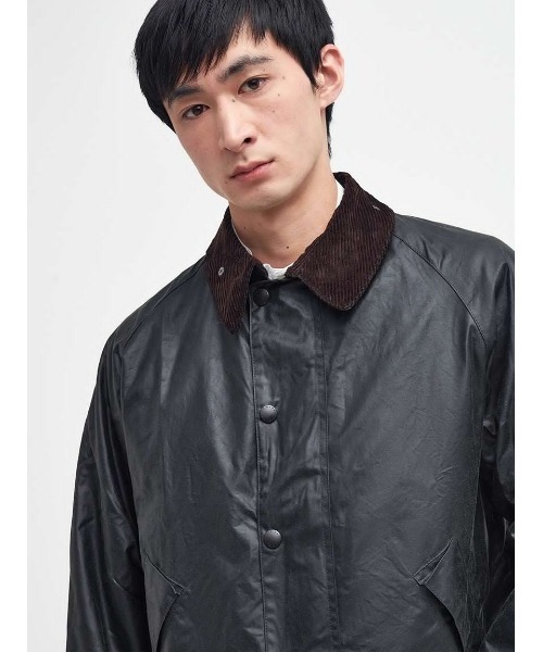 Barbour（バブアー）の「【TRANSPORT / トランスポート】ワックス ショート ジャケット（ブルゾン・メンズ・グレー/グリーン/ブラック・32/34/36/38/40/42/44）」の14枚目の写真