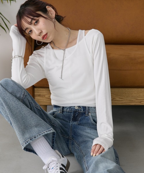 【関税込み】ABRA ホワイト オーバーレイヤー Tシャツ b02c63ebc8020411c17cdeef5e17e1