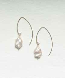 NOIR DE POUPEE K10 天然石スクエア スタッドピアス アクセサリー