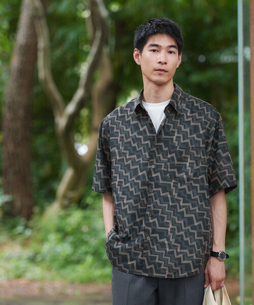 LINKABLE リンカブル　チェックシアーシャツ グリーン LINKABLE リンカブル チェックシアーシャツ グリーン