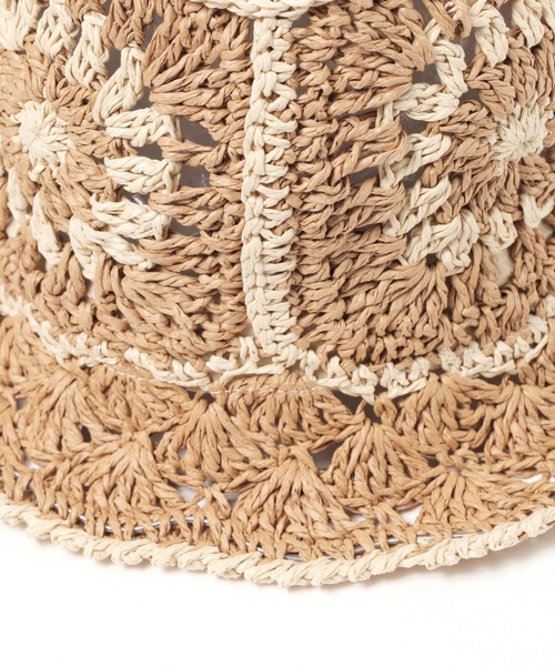 BAYFLOW（ベイフロー）の「モチーフペーパーハット（ハット・レディース・ライトブラウン/ナチュラル・FREE）」の7枚目の写真