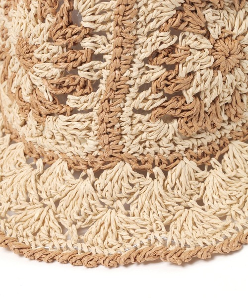 BAYFLOW（ベイフロー）の「モチーフペーパーハット（ハット・レディース・ライトブラウン/ナチュラル・FREE）」の10枚目の写真