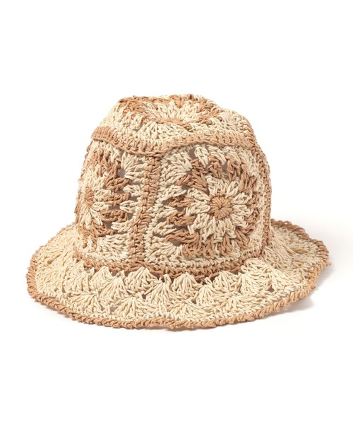 BAYFLOW（ベイフロー）の「モチーフペーパーハット（ハット・レディース・ライトブラウン/ナチュラル・FREE）」の12枚目の写真