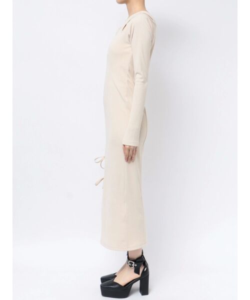 EATME（イートミー）の「ダブルリボンリブワンピース（ワンピース・レディース・アイボリー/ブラック/ネイビー・FREE）」の13枚目の写真