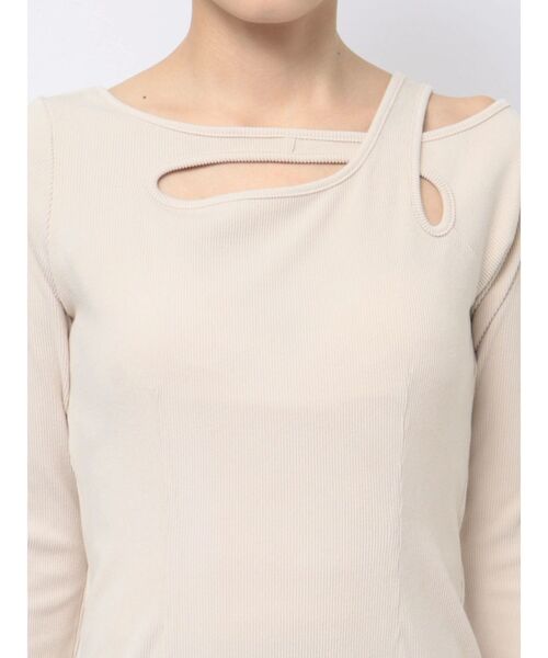 EATME（イートミー）の「ダブルリボンリブワンピース（ワンピース・レディース・アイボリー/ブラック/ネイビー・FREE）」の15枚目の写真