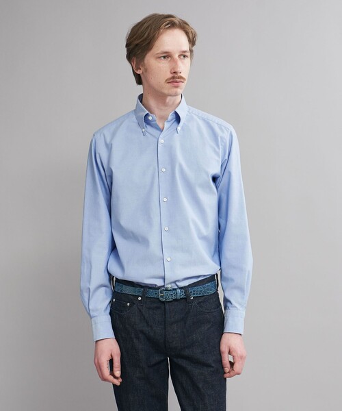 SOVEREIGN(ソブリン)の「<SOVEREIGN> オックスフォード ボタンダウンシャツ(シャツ/ブラウス・メンズ・ターコイズブルー/ライム・S/M)」の2枚目の写真