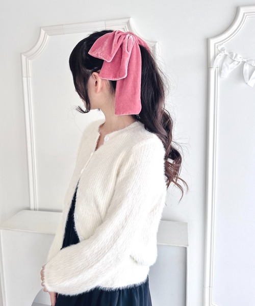 【新品未使用】　新品アレクリポンバレッタ　ベージュ Amazon | 2段リボン バレッタ 大きめ 卒業式 レディース 結婚式