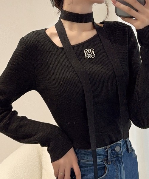 セール】【mily bilet】女性らしさを格上げ。ブローチ付き